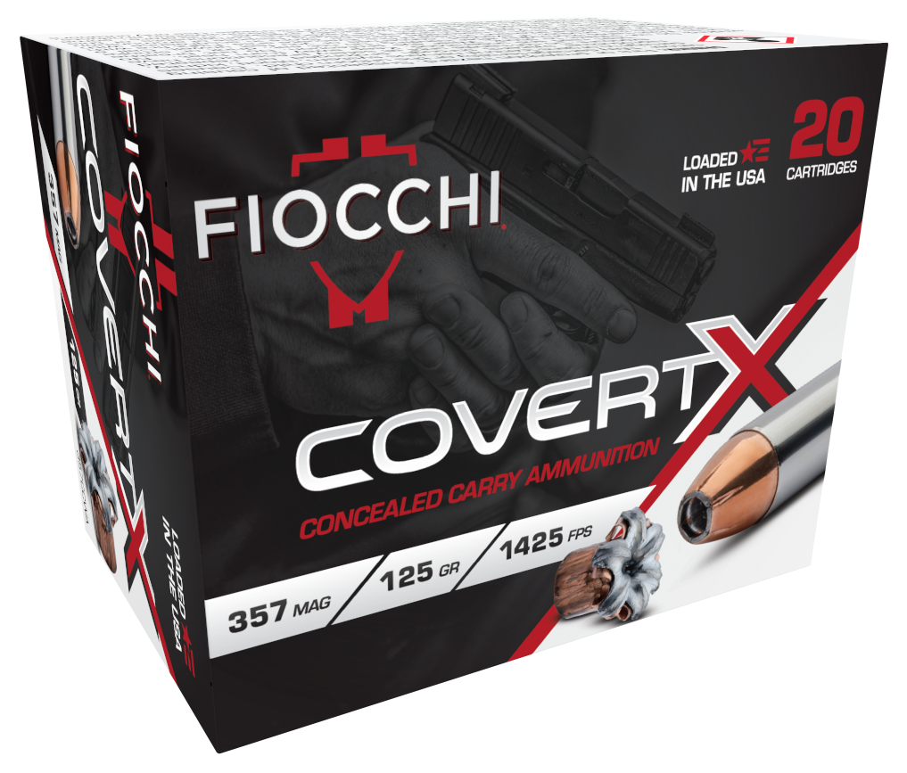 Fiocchi 357CCWA CovertX  357Mag 125gr Jacketed Hollow Point 20 Per Box/10 Case
