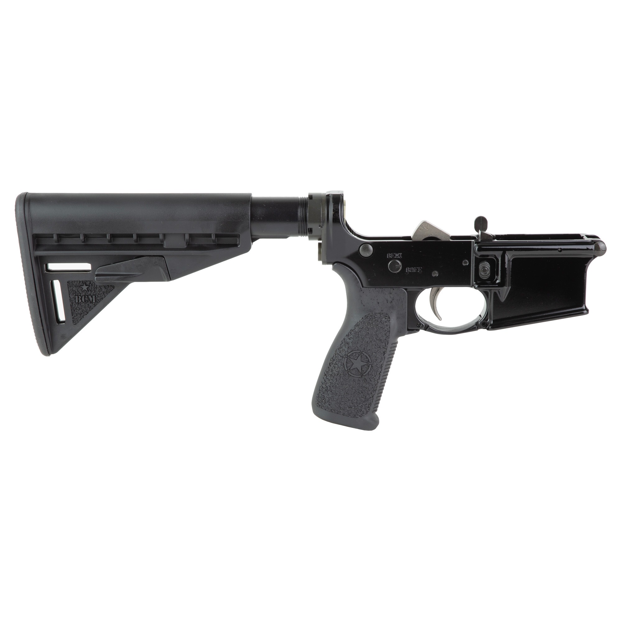 BCM CMPLT LWR W/BCM STK MD 3 BK BLEM