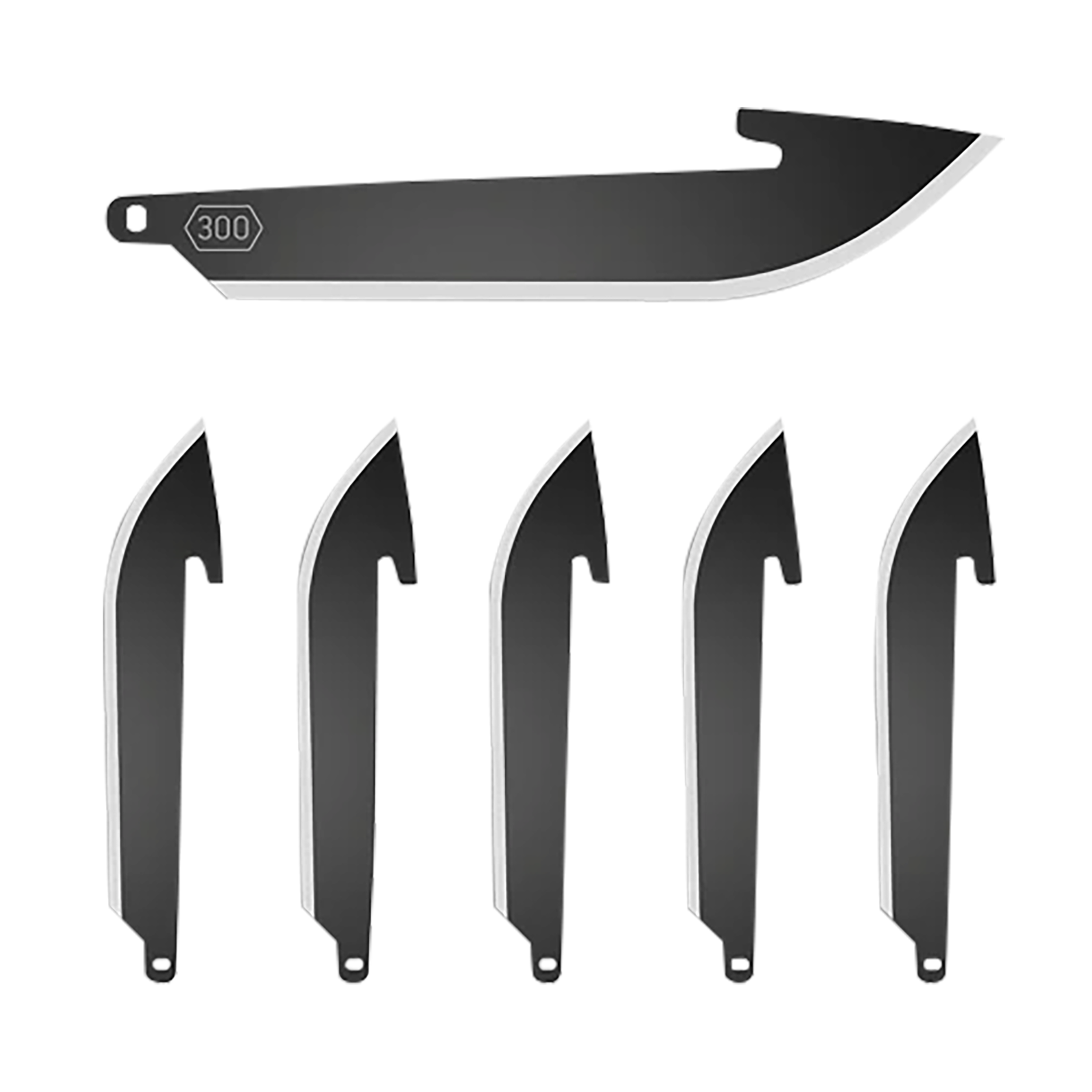 Outdoor Edge RR30K-6C Replacement Blades Drop Point 3" 420J2 SS Blade, 6 Blades