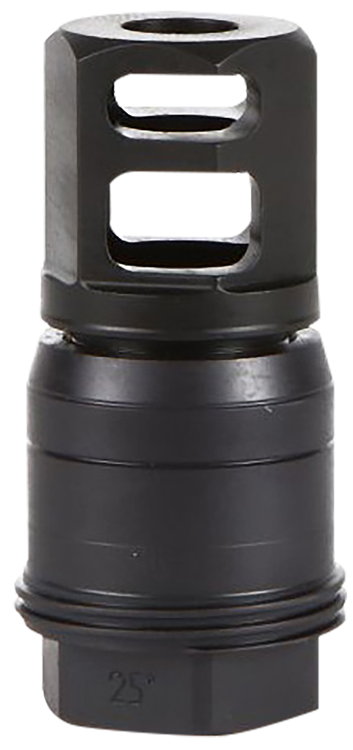 Sig Sauer SL55612X2825DEGM Clutch-Lok QD Muzzle Brake Black Stainless Steel with 1/2" 28 tpi Threads for 5.56mm 25 Degree Taper