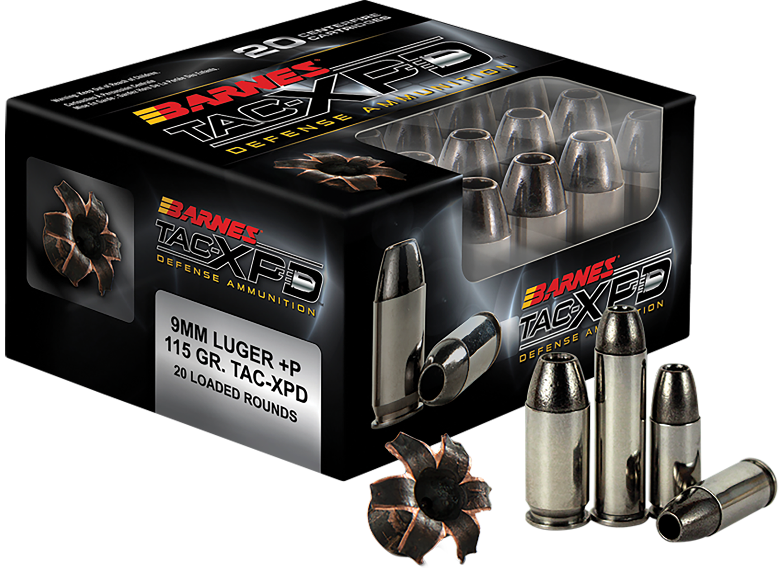 Barnes Bullets 21550 TAC-XPD Defense Handgun 357Mag 125gr 20 Per Box/10 Case