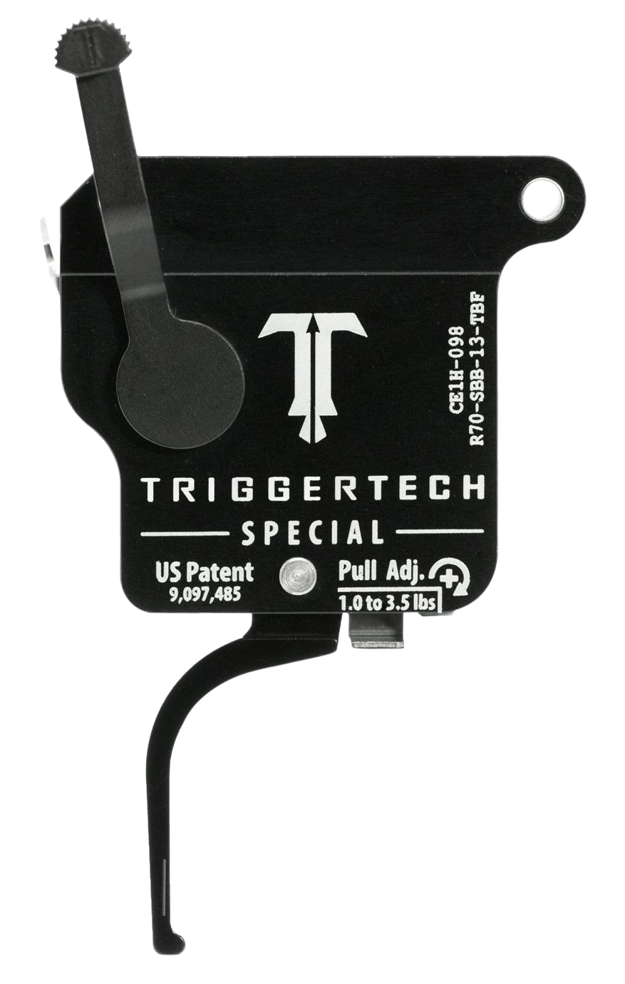 TriggerTech R70SBB13TBF Special  Single-Stage Flat Trigger with 1-3.50 lbs Draw Weight for Remington 700 Right