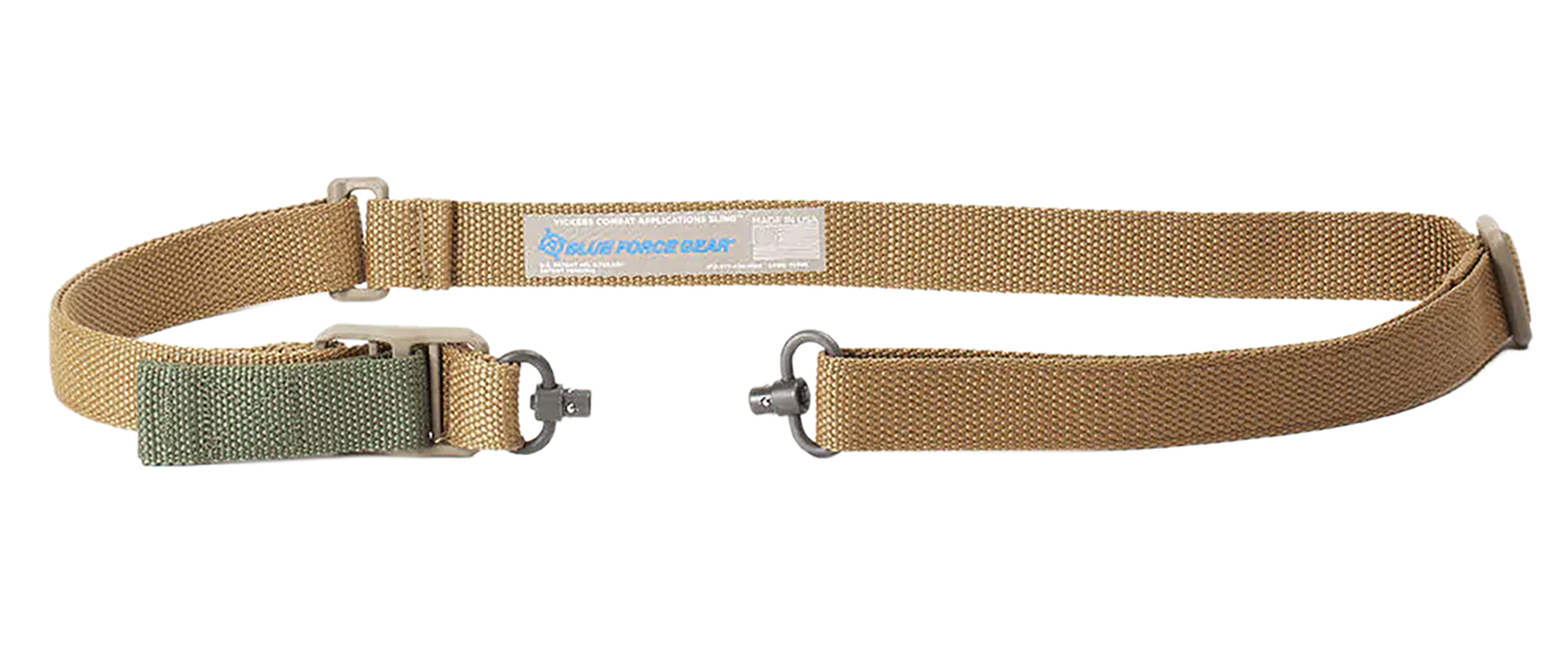 Blue Force Gear VCASPB100AACB Vickers Push Button Sling Coyote Brown Cordura
