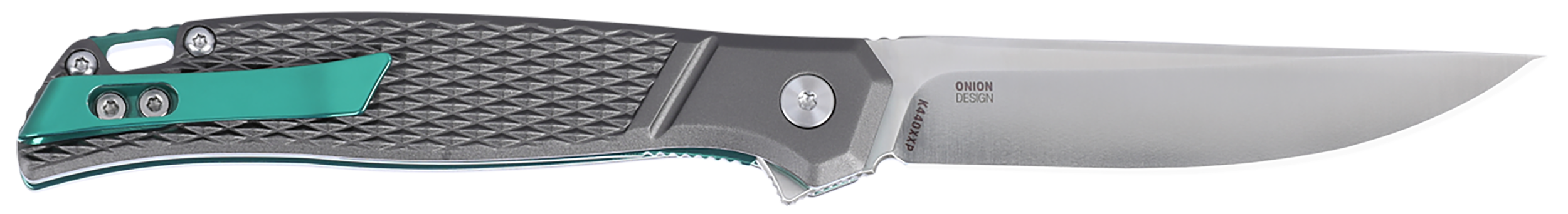 CRKT K440XXP SCAR  EDC 3.30" Folding Plain Satin D2 Steel Blade, Gray Textured Aluminum Handle