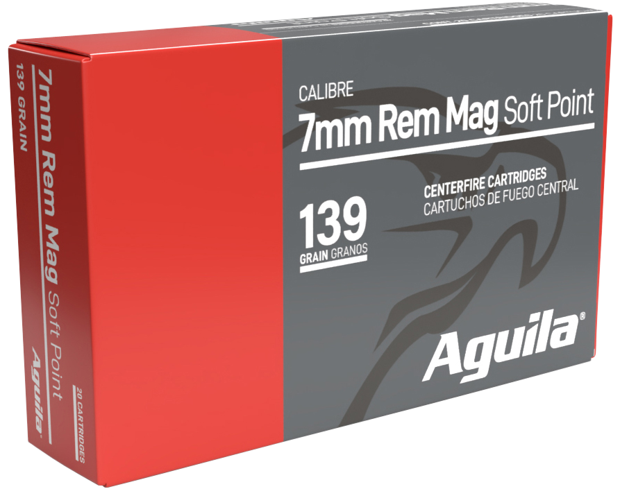 Aguila 80591AG 7mmRemMag 139gr InterLock Boat Tail Soft Point 20 Per Box/10 Case
