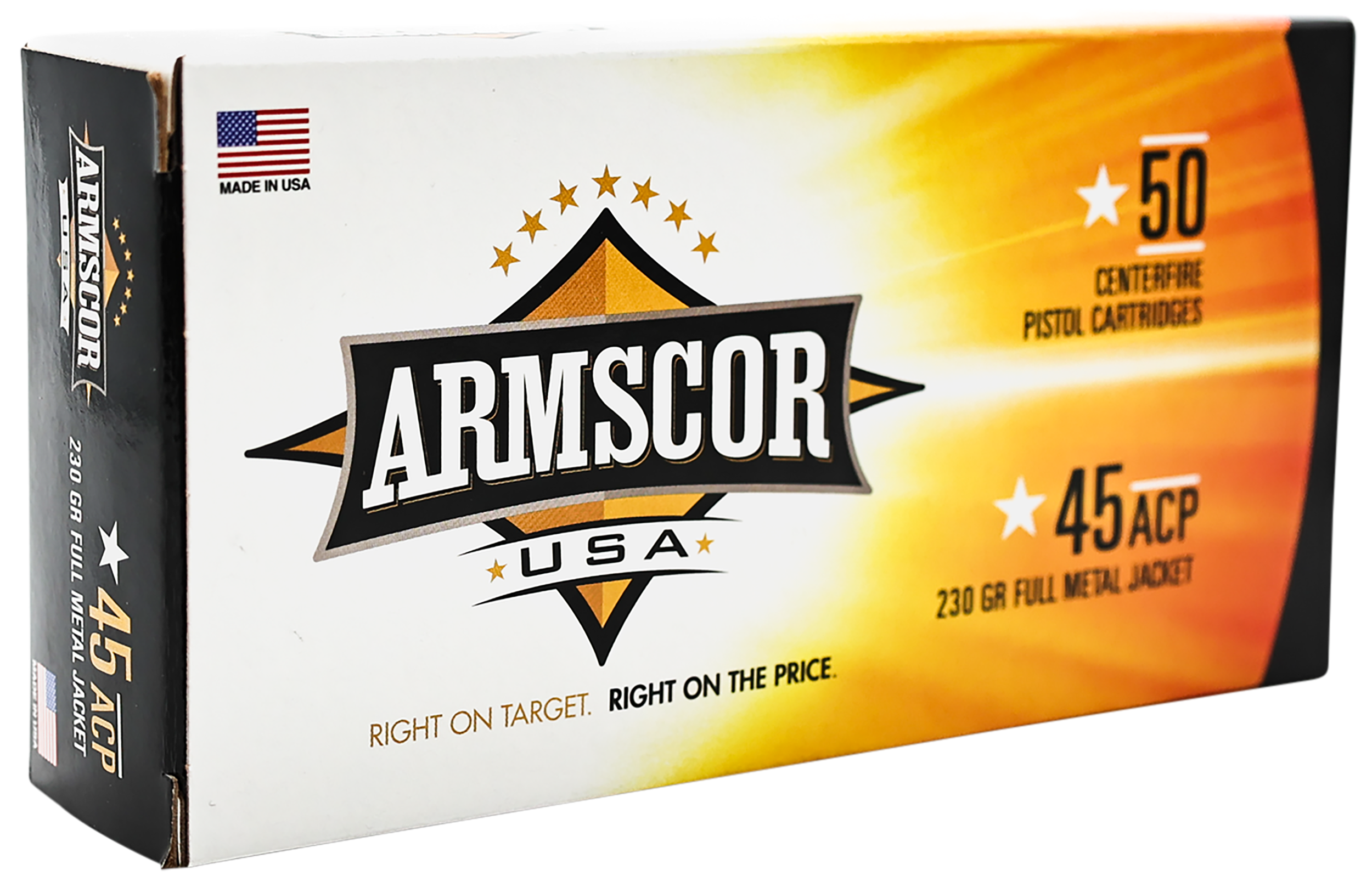 Armscor FAC4512N USA  45ACP 230gr Full Metal Jacket 50 Per Box/20 Case