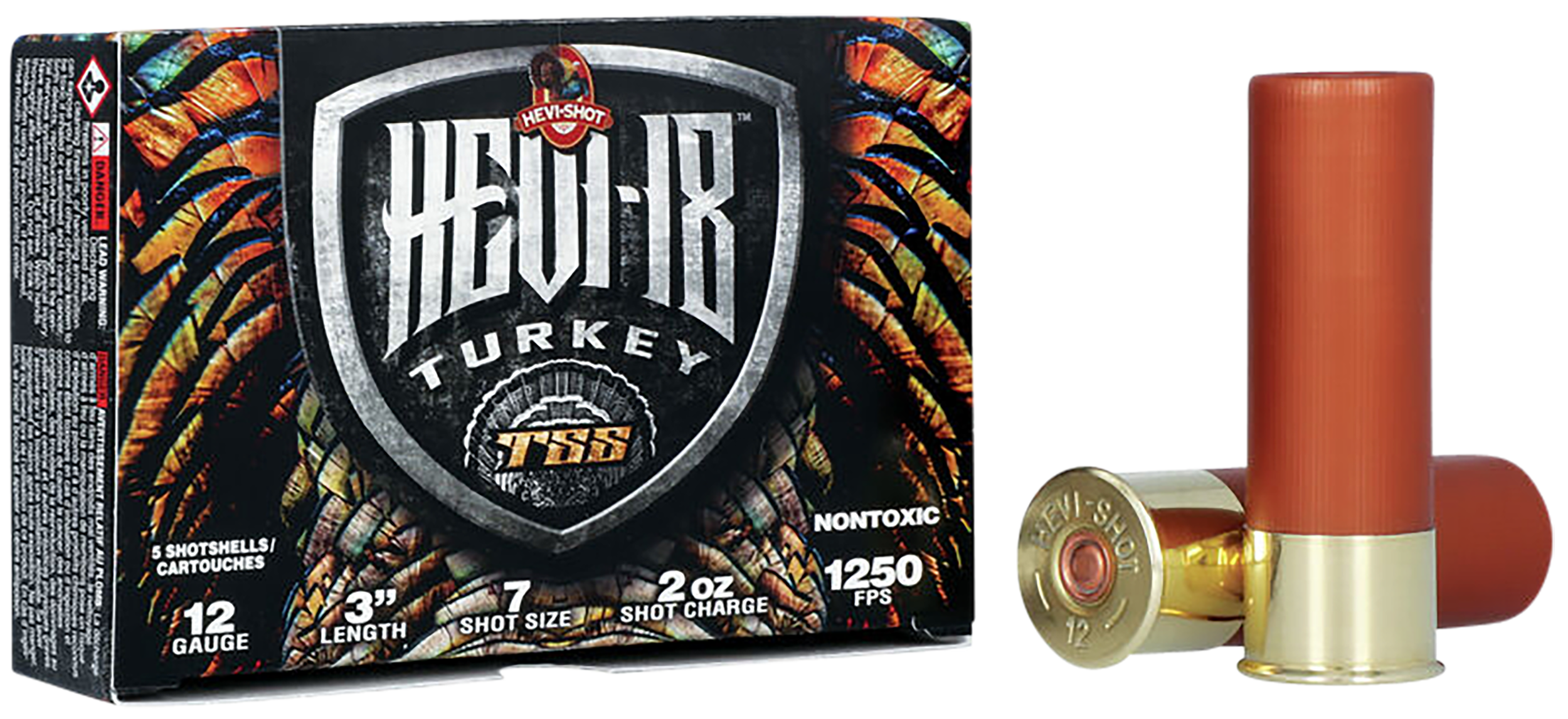HEVI-Shot HS4007 HEVI-18 TSS Turkey 12Gauge 3" 2oz Tungsten 7Shot 5 Per Box/10 Case