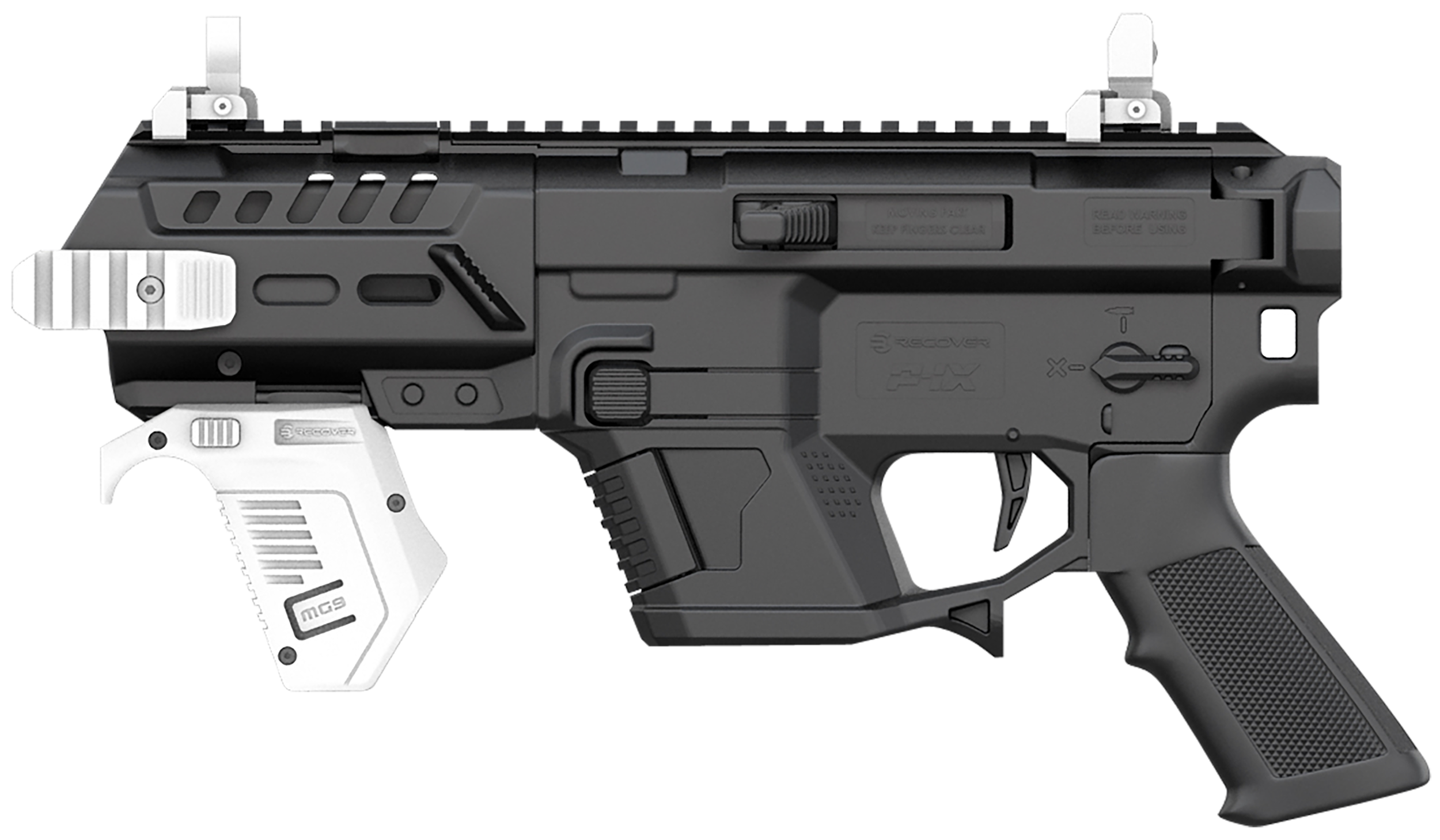 Recover Tactical PIXPB01 P-IX AR Platform Compatible w/Glock, Black