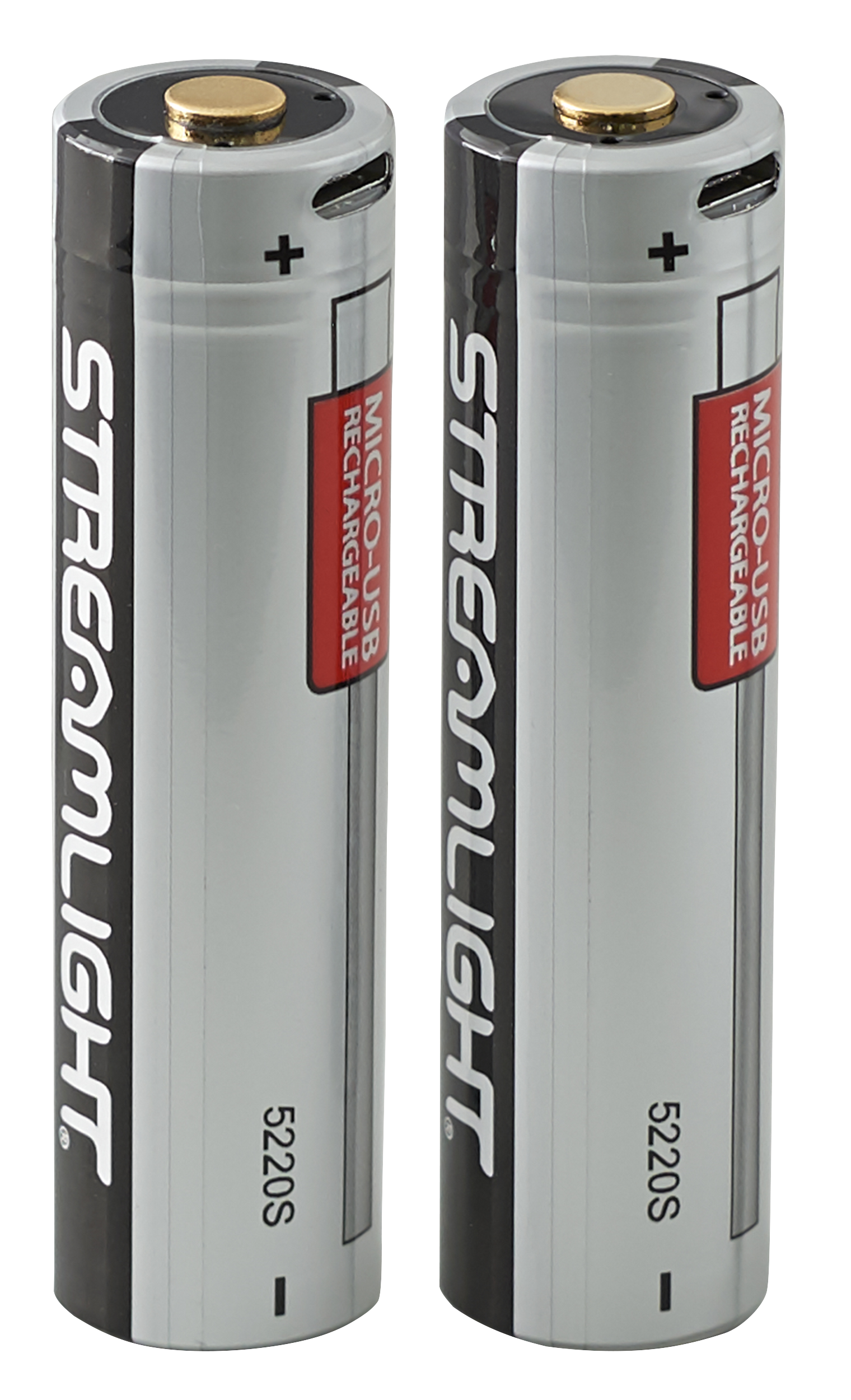 Streamlight 22102 SL-B26  Silver/Black 2,600 mAh Fits PolyTac X USB/ProTac X 90 X USB (2) Single Pack