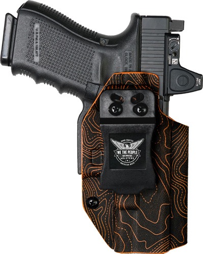 We The People Holsters IWB Holster for S&W M&P M2.0 Kydex Orange Topographic