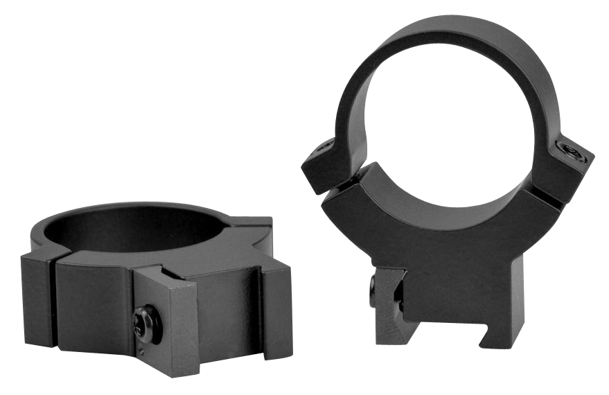 Warne 722M Rimfire 70/30 Horizontal Split Matte Black Steel 1" Tube High 3/8"/11mm Dovetail 0 MOA