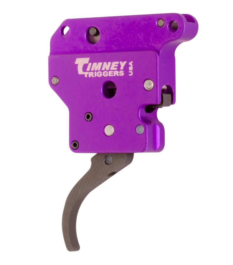 Timney Triggers 502B Benchrest Trigger  Single-Stage Curved Trigger with 3-6 oz Draw Weight & Purple/Black Finish for Remington 700