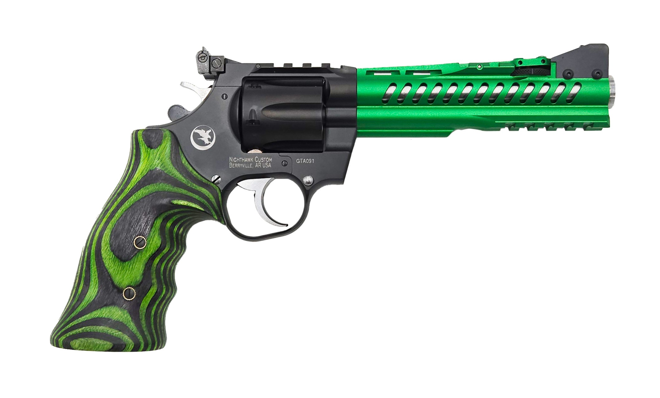 Korth Super Sport GTA .357 Magnum - 9mm 6" 6RD Black Green-img-0
