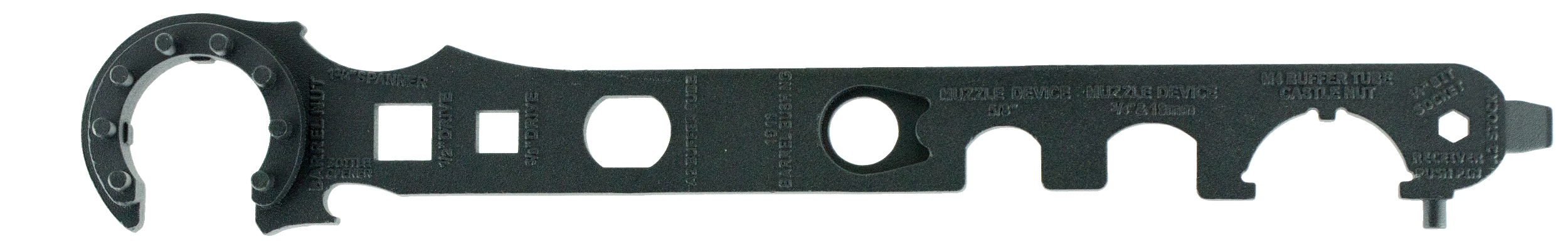 NcStar TARW2 Armorer's Barrel Wrench Gen2 Black Steel AR15/M4/M16, 12.90"