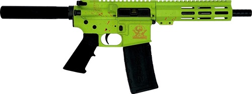 GLFA AR15 PISTOL 223 WYLDE 7.5" NITRIDE ZOMBIE SPLATTER
