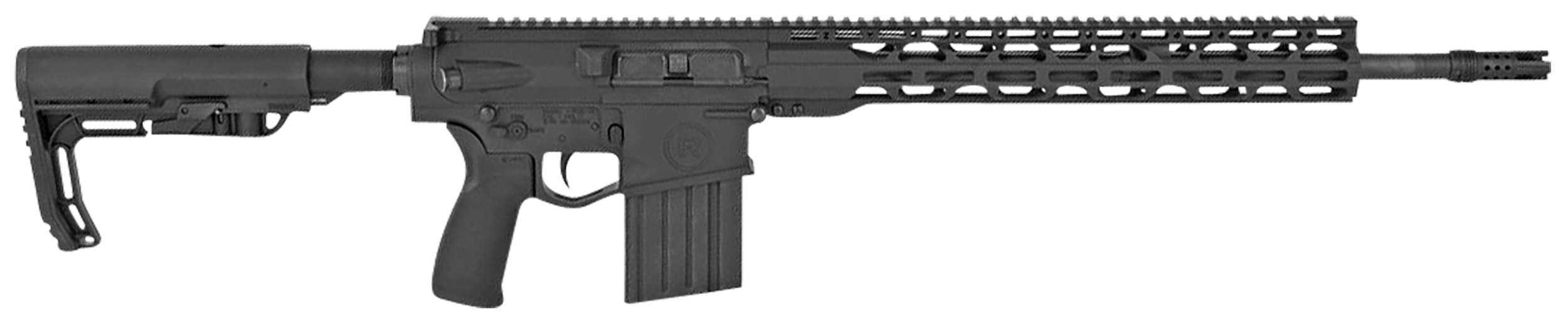 Radical Firearms RBR1030818 RF-10  308 Win 20+1 18", Black, 15" M-Lok Handguard, MFT Minimalist Stock/Engage Grip, RFT-MS Compensator