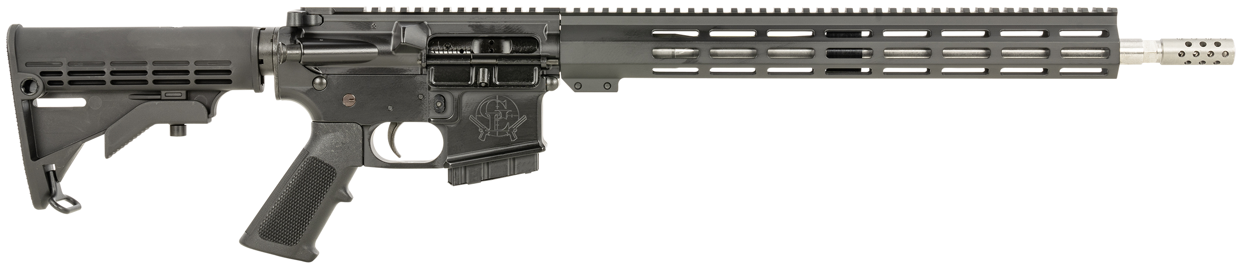 Great Lakes Firearms  AR-15  350 Legend 5+1 18" Stainless Barrel, Black Rec, A2 Grip, Carbine Stock, Compensator