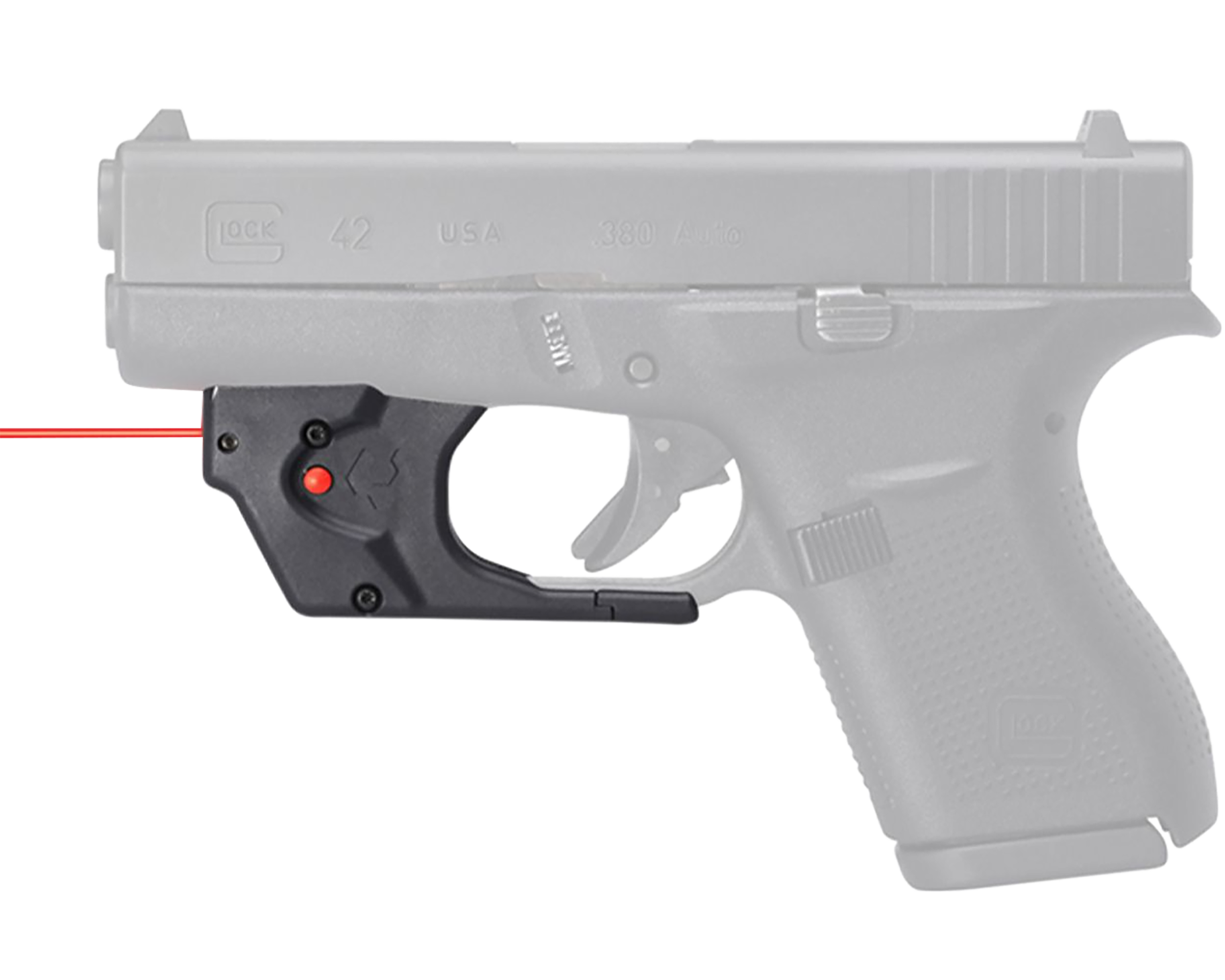 Viridian 9120014 Red Laser Sight for Glock 42/43/43X/48 E-Series Black