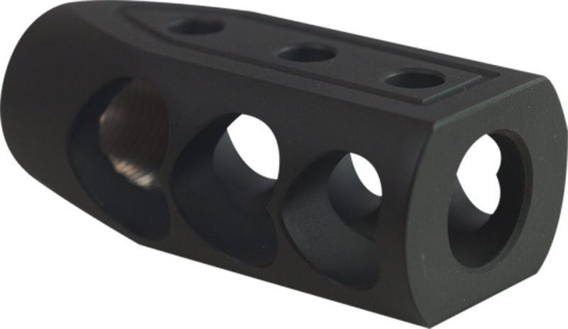 Timber Creek Outdoors 50BEOHBBLC Muzzle Brake  Black Cerakote with 49/64-20 tpi Threads for 50 Beowulf AR-Platform