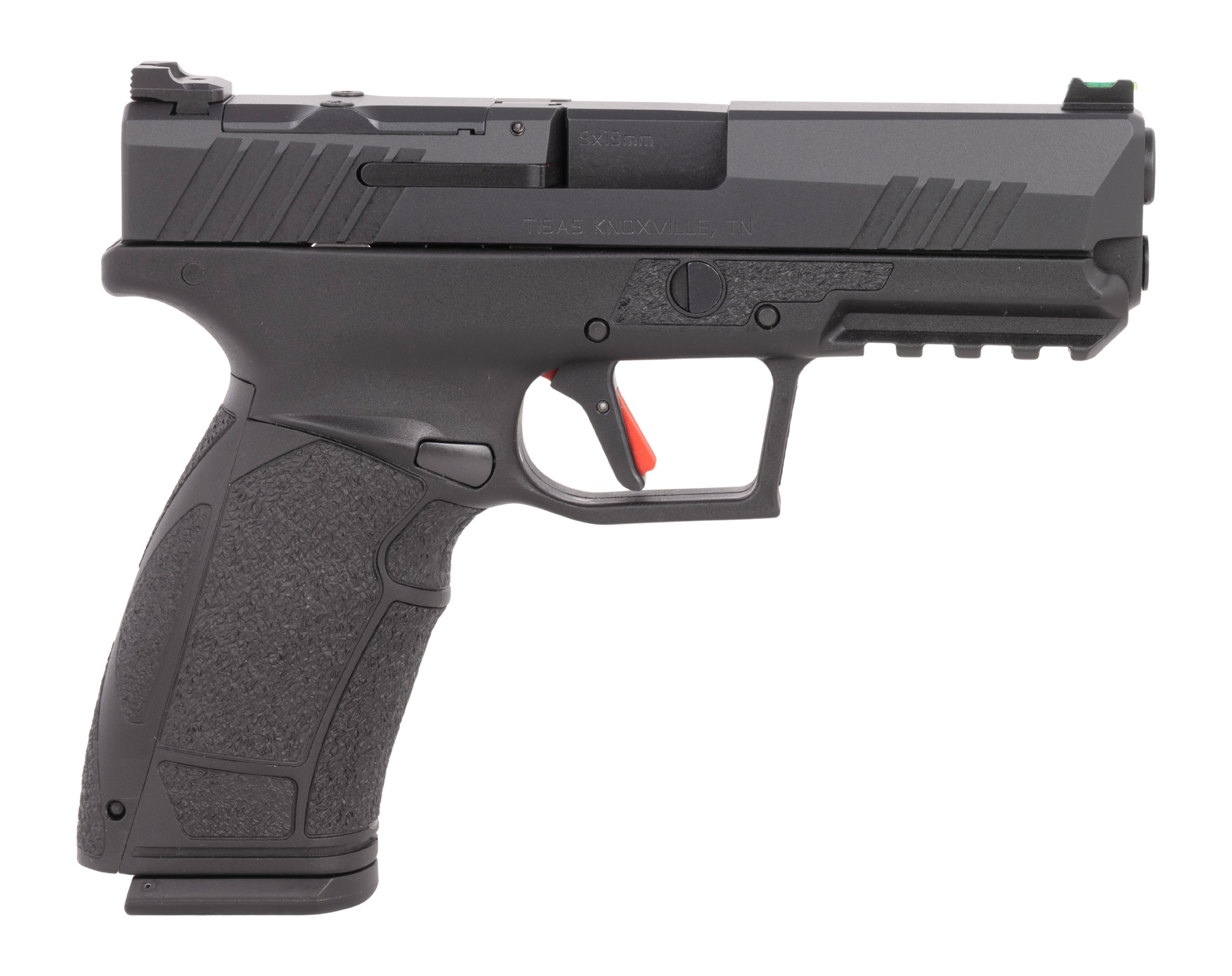 Tisas 10100570 PX-9 Duty *CA Compliant 9mm Luger 10+1 4.10" Black QPQ Steel Barrel, QPQ Tenifer Cerakote Optic Cut/Serrated Steel Slide, QPQ Tenifer Cerakote Polymer Frame w/Picatinny Rail