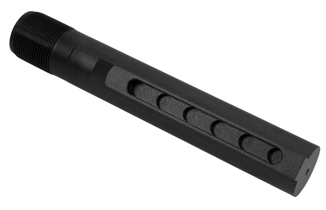 CMC Triggers 81626 Carbine Buffer Tube Kit Mil-Spec 6 Position AR-15 Black Anodized 7075-T6 Aluminum