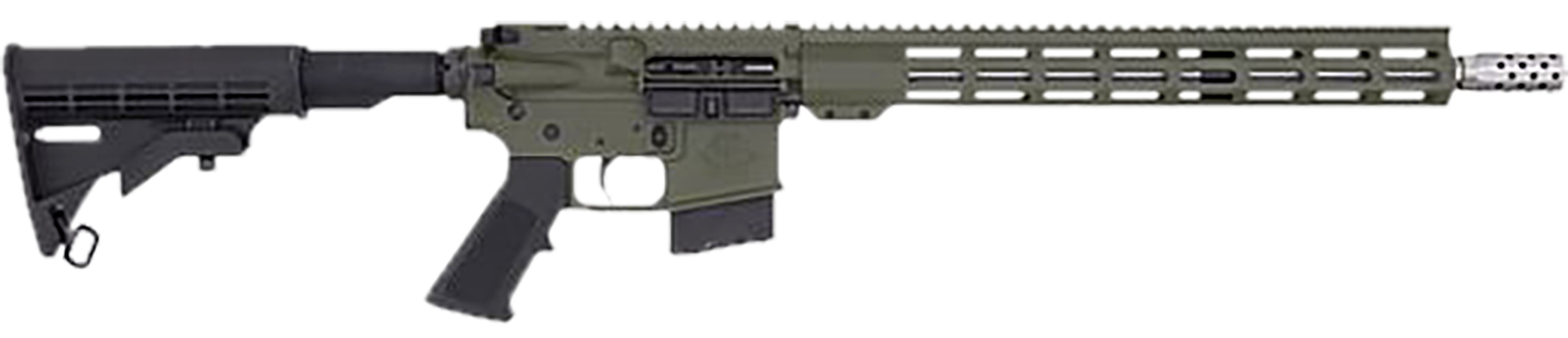 Great Lakes Firearms GL15400SSODG AR-15  400 Legend 5+1 16" Stainless Threaded Barrel, OD Green Cerakote Aluminum Receiver w/Picatinny Rail, Adjustable Black Synthetic Stock, Mil-Spec Grip