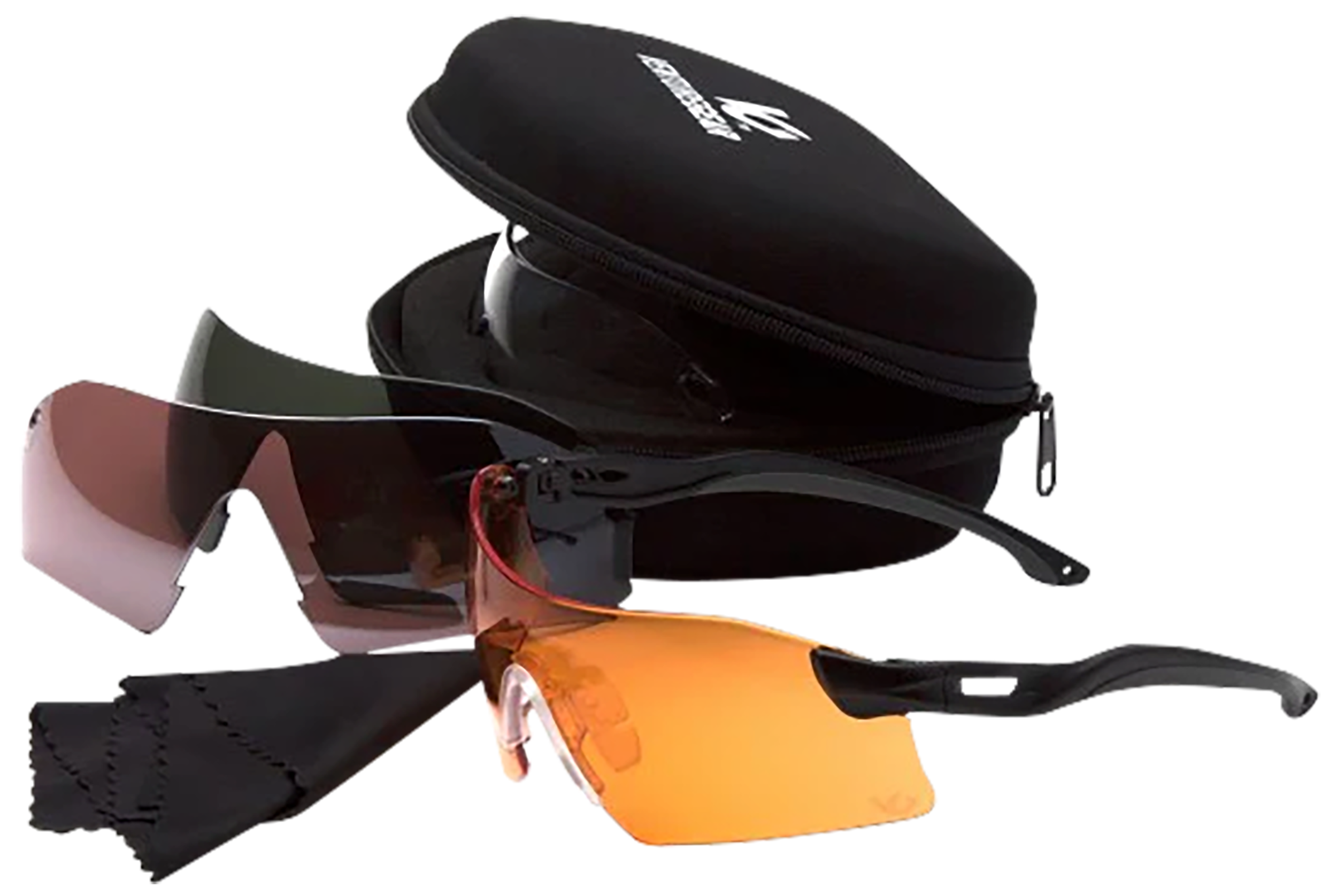 Pyramex VGSB88KIT Drop Zone Glasses Kit Multi Lens Anti-Fog Black Frame