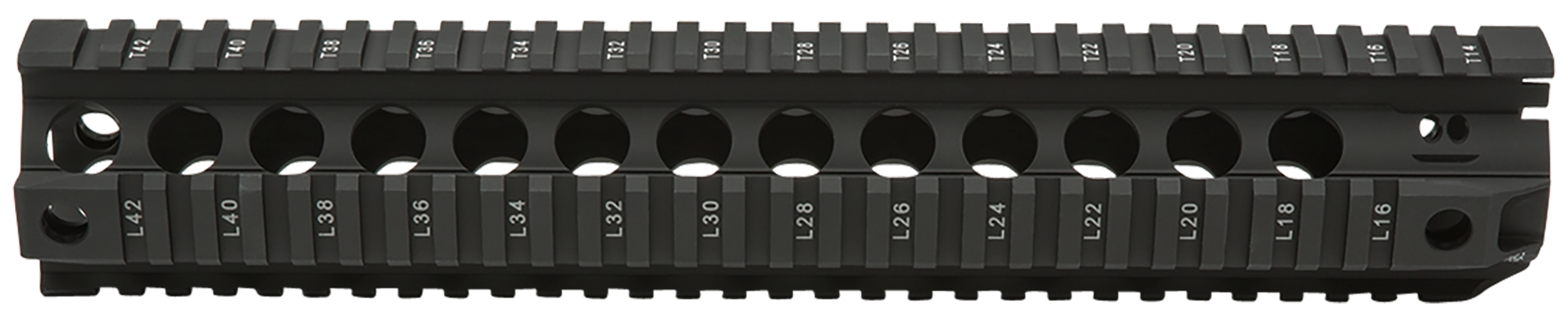 BCM QRF12556BLK QRF  12" Free-Floating Style Made of Aluminum with Black Anodized Finish & Picatinny Rail for AR-Platform