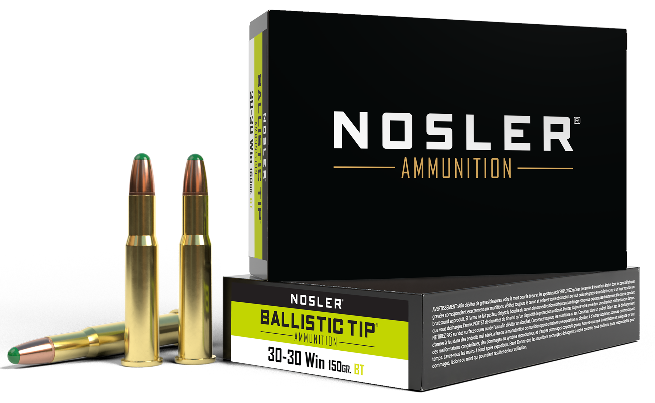 Nosler 40065 Ballistic Tip  30-30Win 150gr Round Nose Ballistic Tip 20 Per Box/10 Case