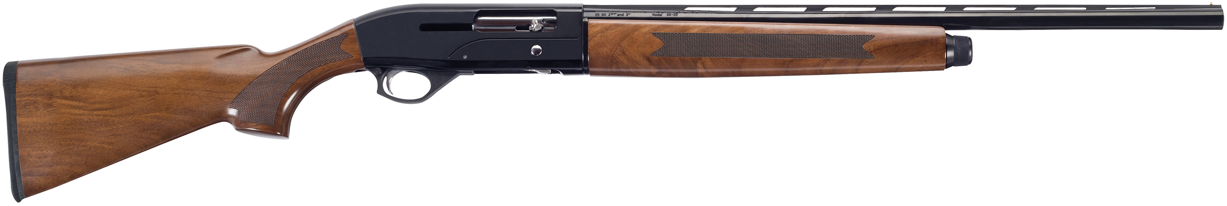 Mossberg 75793 SA Bantam Youth 20 Gauge Semi-Auto 3" 4+1 24" Blued Vent Rib Barrel, Blued Steel Receiver, Walnut Stock, Sport-Set Choke, Right Hand