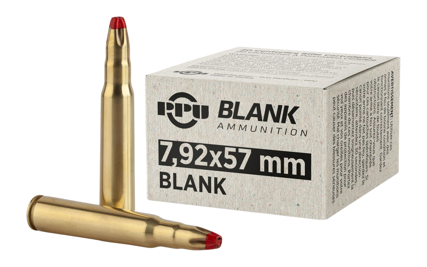 PPU PPB73       7.9X57 BLANK                 20/25