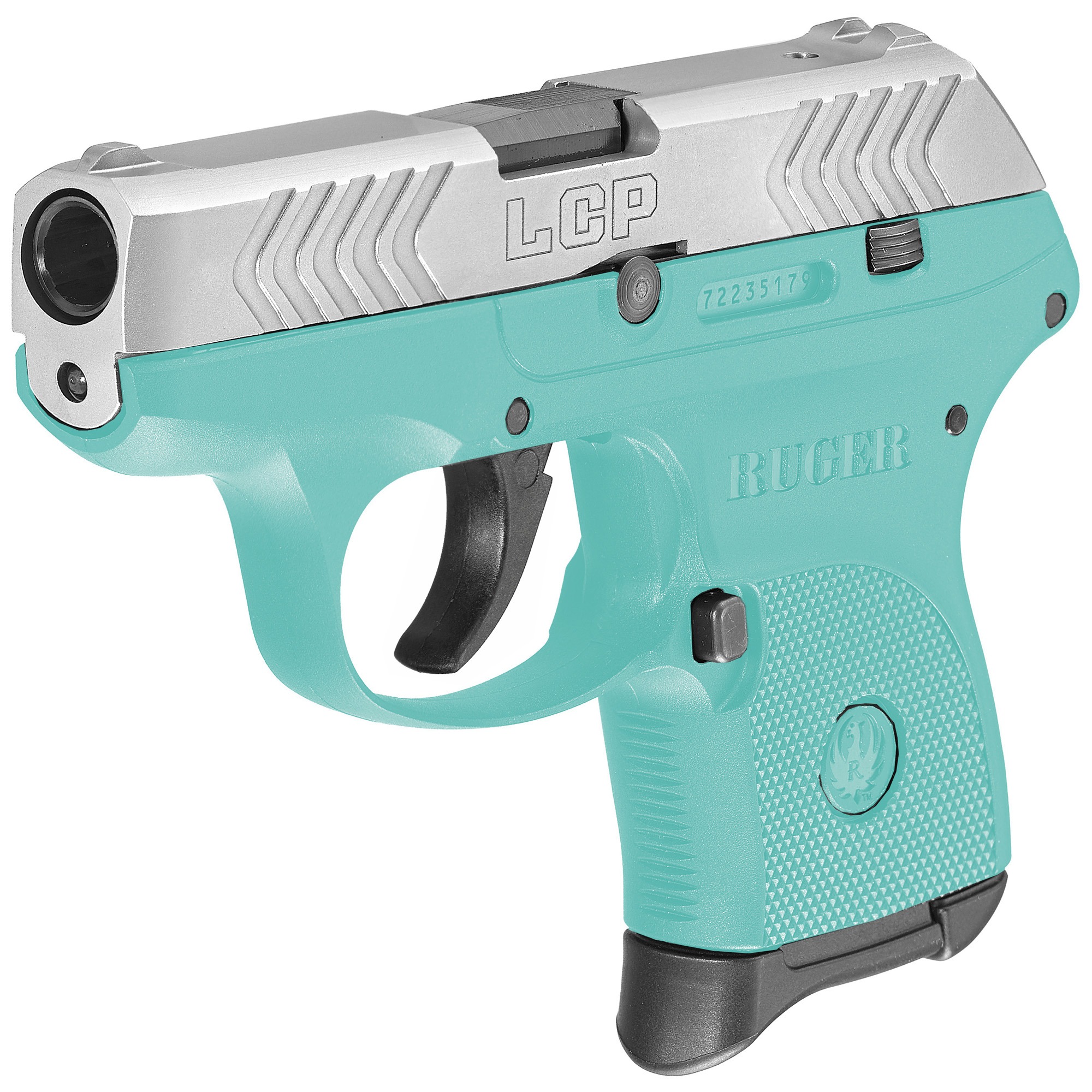 RUGER LCP 380ACP 2.75" TURQ/NCKL 6RD