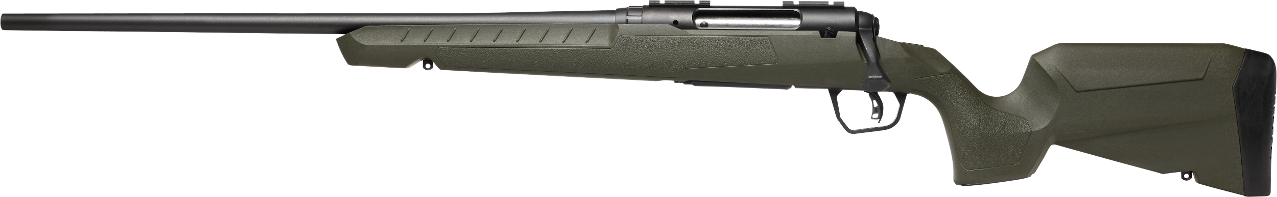 Savage Arms 32129 Axis 2 Compact 6.5 Creedmoor 4+1 20" Matte Black Heavy Sporter Barrel, Matte Black Drilled & Tapped Carbon Steel Receiver, Fixed OD Green Synthetic Stock, Left Hand