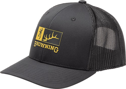 BROWNING CAP ELK RIDGE 110MESH BACK REC PATCH BLACK/GOLD!