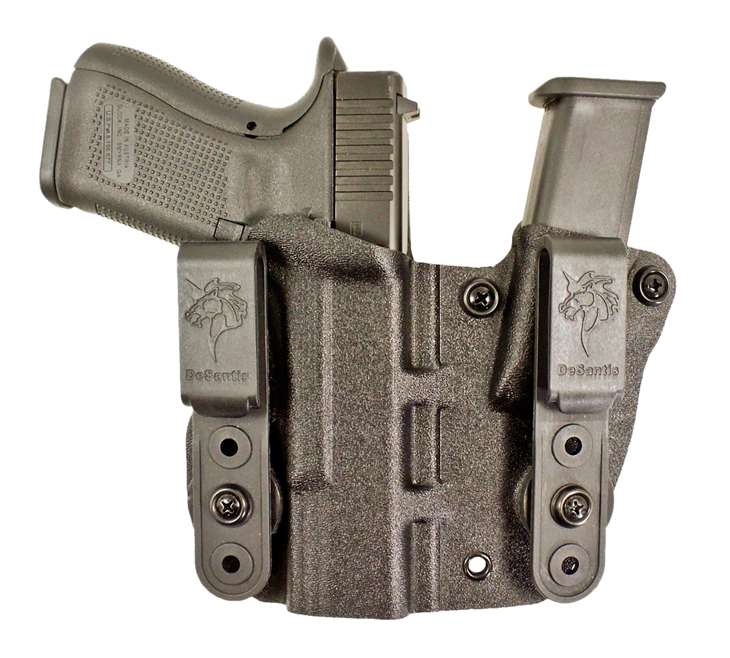 DeSantis Gunhide 160KA8BZ0 Hidden Truth AIWB Black Kydex Belt Clip Fits Glock 43/43X Right Hand