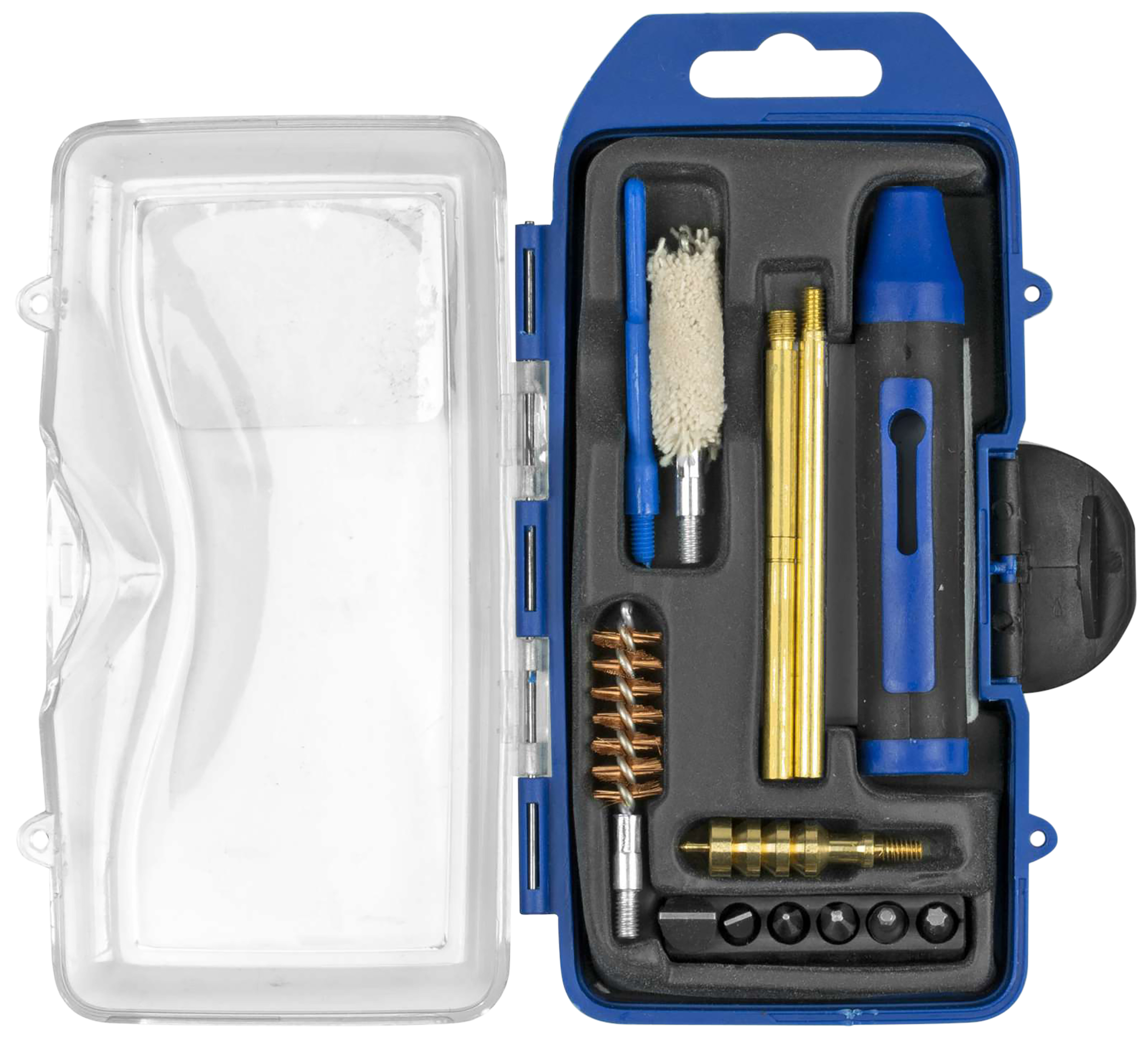 DAC GM45P GunMaster Cleaning Kit 44 Cal & 45 Cal Pistol/14 Pieces Black/Blue