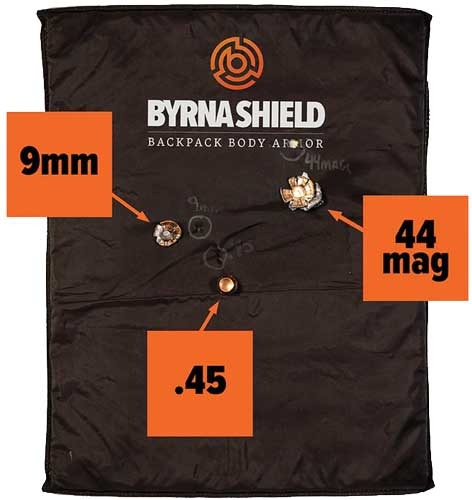 BYRNA SHIELD FLEXIBLE LEVEL IIIA BACKPACK INSERT 10"X12"