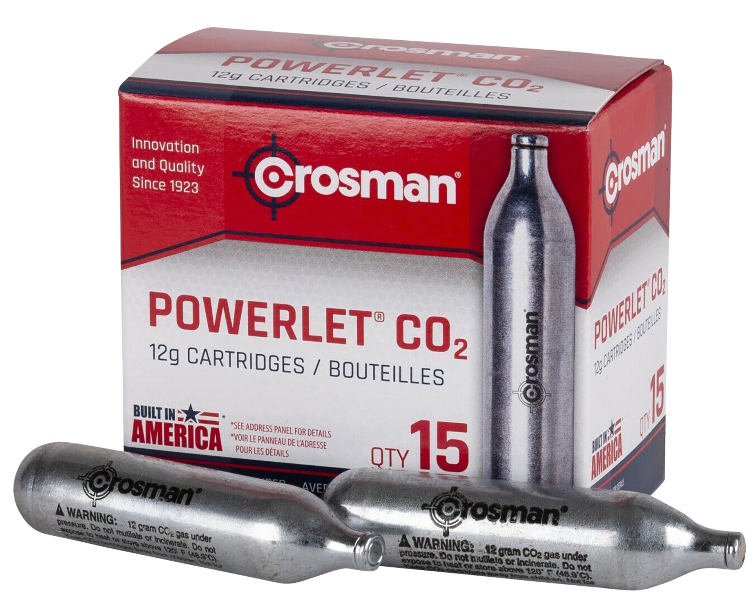 Crosman C2315 Powerlet CO2 12 Grams 15 Pack