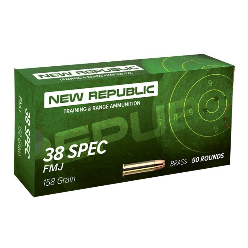 REPUBLIC 38SPL 158GR FMJ 50RD BOX/1000RD CS