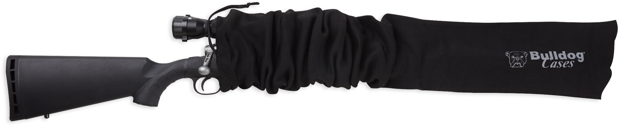 Bulldog BD152 Gun Sock  52" Oversized Scoped Rifle  Moisture Resistant Black