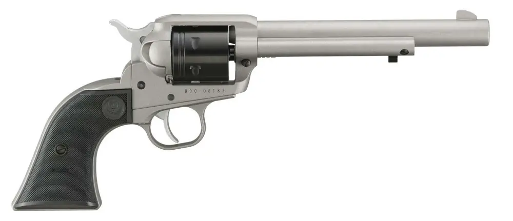 dRUGER WRANGLER 22LR REVOLVER 6.5" BBL 6RD SILVER