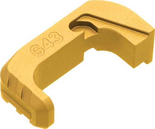 TYRANT CNC FOR GLOCK 43x 48 EXTENDED MAG RELEASE GOLD!