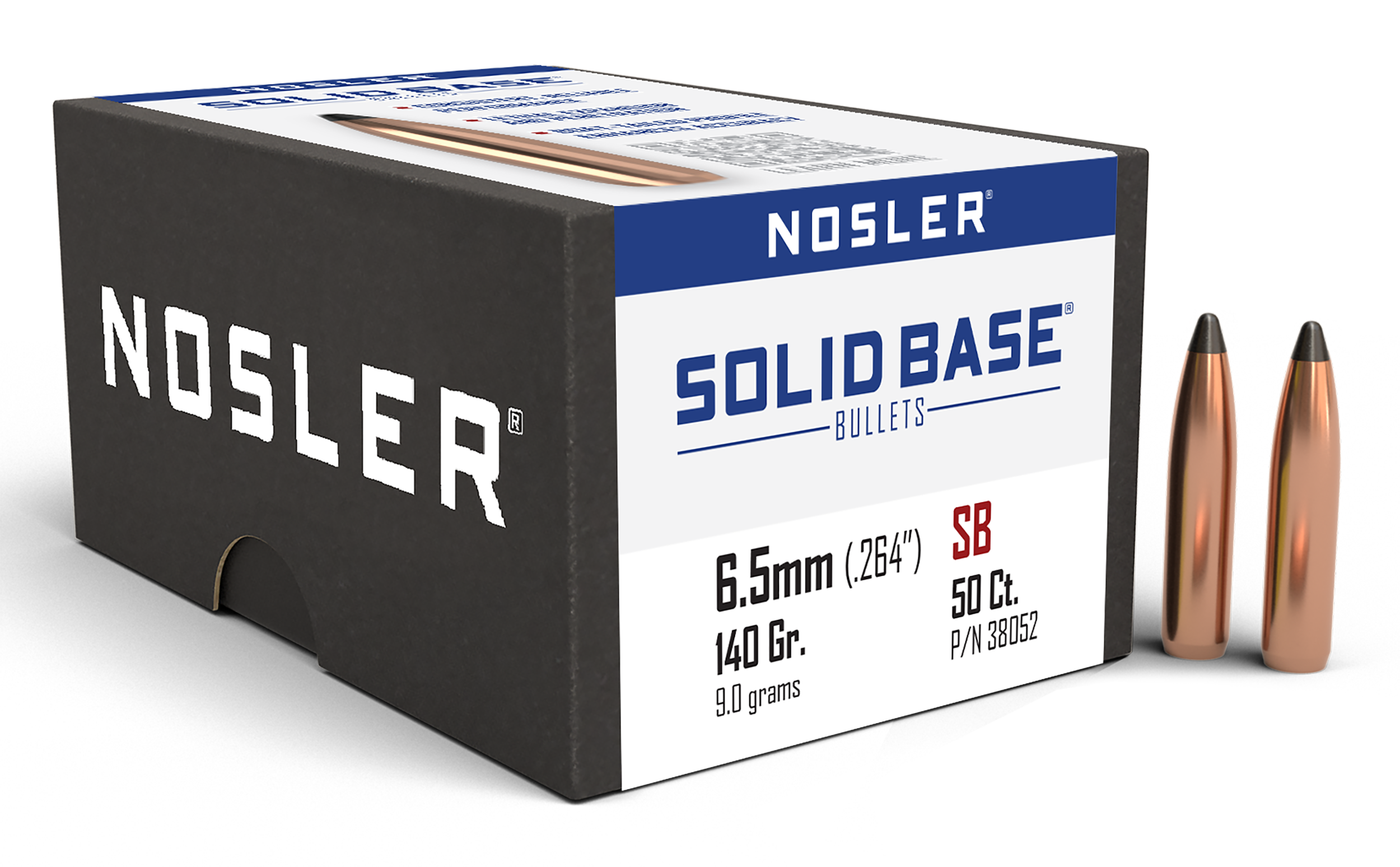 Nosler 38052 Solid Base 6.5mm 140gr Soft Point 50CT