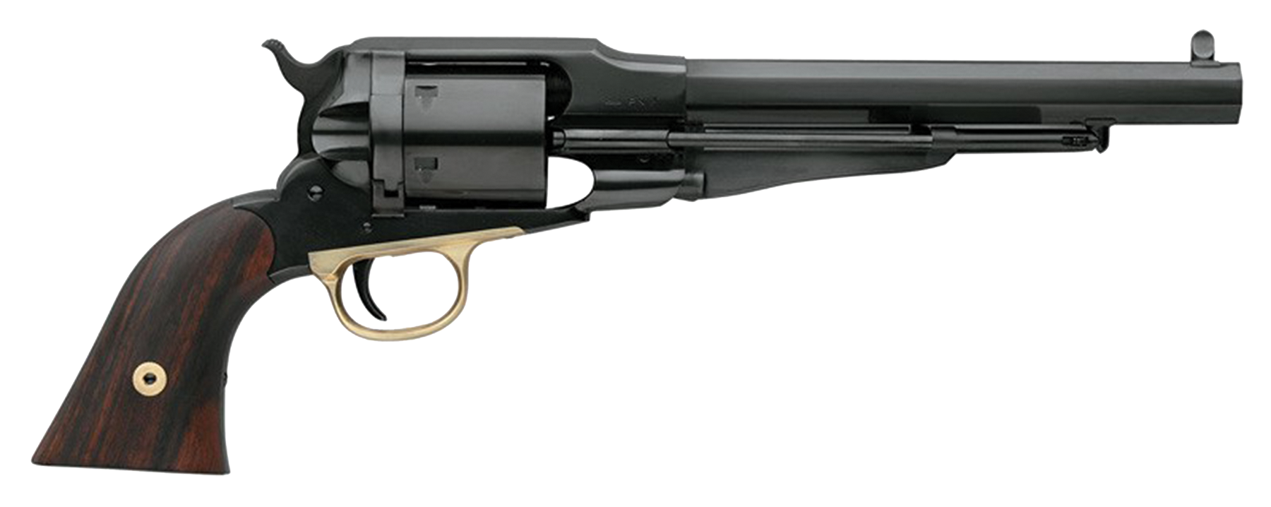 Taylors & Company 550758 1858 Remington Conversion 45 Colt (LC) Caliber with 8" Barrel, 6rd Capacity Cylinder, Overall Blued Finish Steel & Walnut Grip