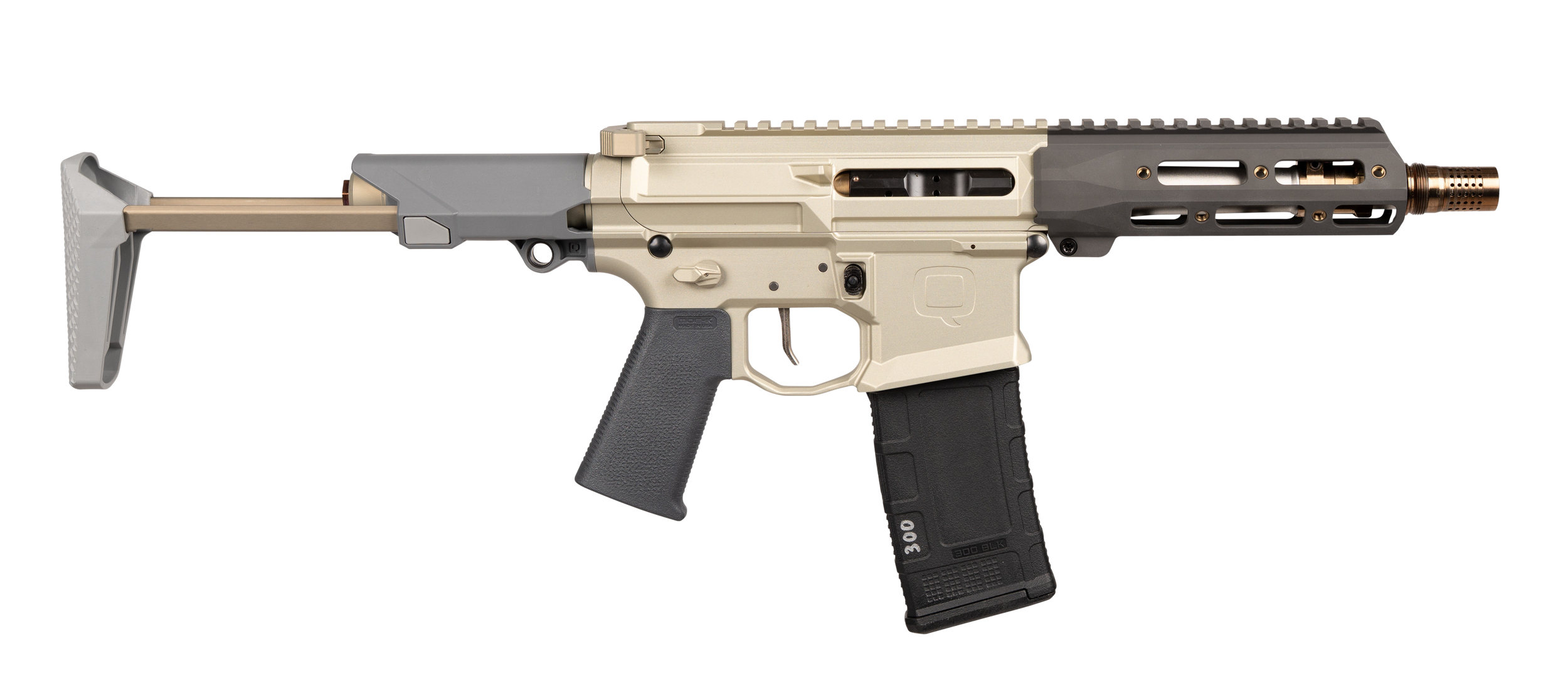 Q HB300BLK7PISTOL       HONEYBADGER 300BO 7 W/BRC
