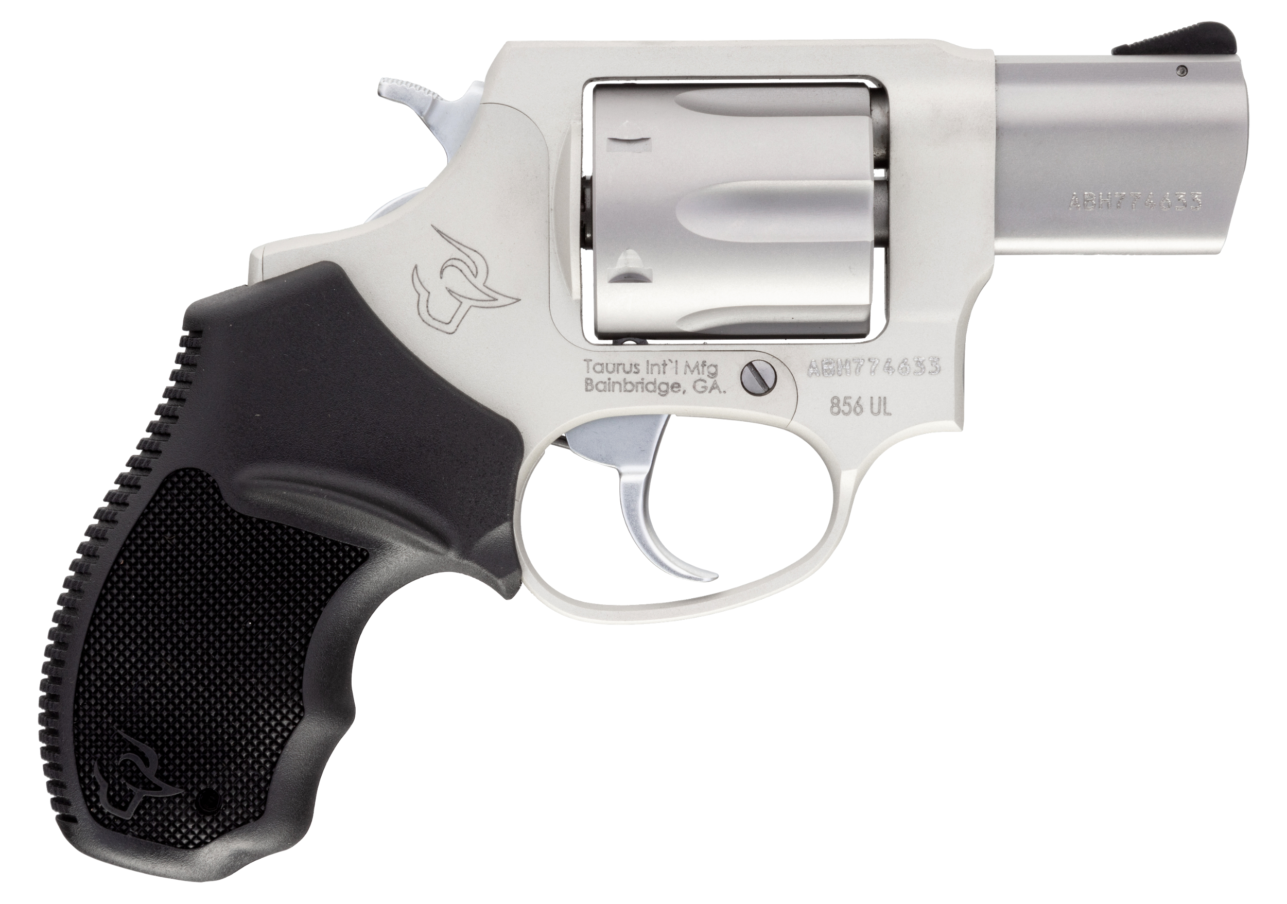 Taurus 2-85629UL 856 Ultra-Lite *CA Compliant 38 Special 6rd 2" Matte Stainless Steel Black Rubber Grip