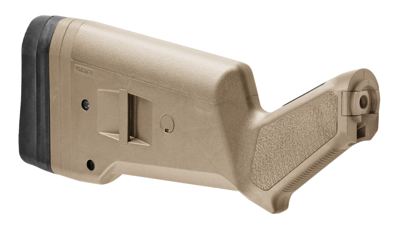 Magpul MAG490-FDE SGA Shotgun Stock Fixed Flat Dark Earth Synthetic for Mossberg 500, 590, 590A1 12 GA