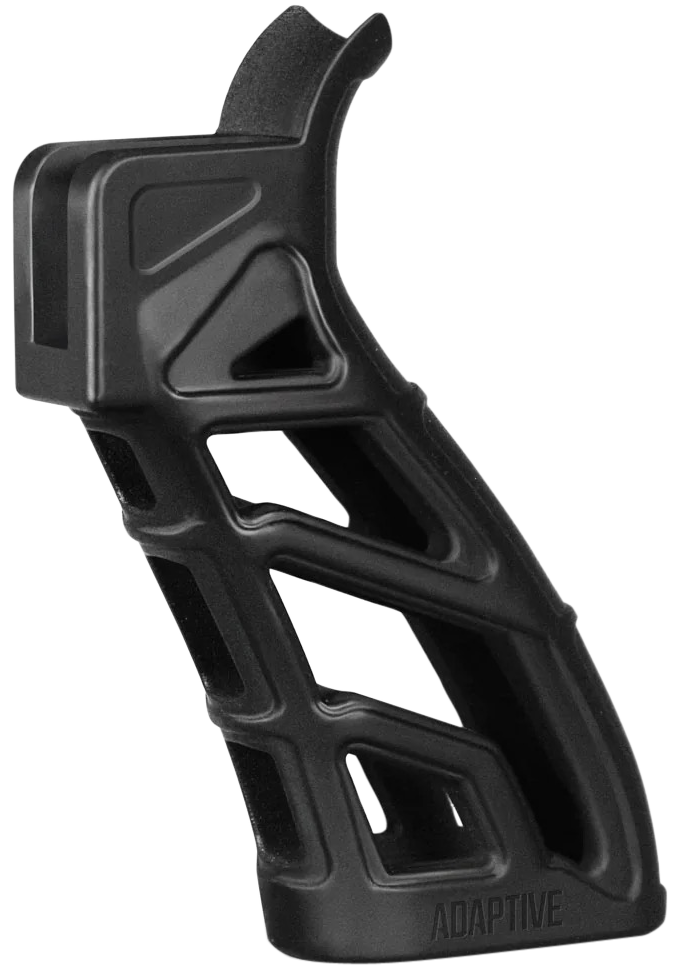 ADAPTIVE TACTICAL AT01900 Lightweight Tactical Grip (LTG) Skeletonized Black Polymer, 25 Degree Grip Angle, Fits AR Platform