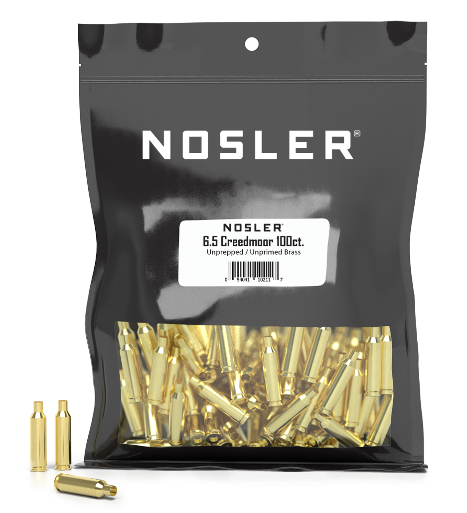 Nosler 10211 Premium Brass Unprimed Cases 6.5Creedmoor Rifle Brass 100/Box