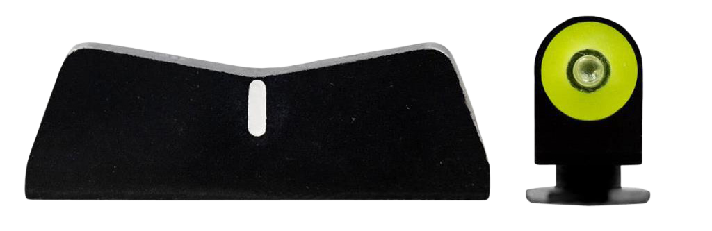 XS Sights GL0009P3Y DXT2 Big Dot Night Sights fits Glock  Black | Green Tritium Yellow Outline Front Sight White Stripe  Rear Sight